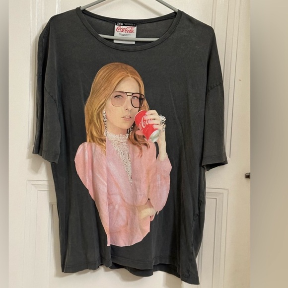 Coca Cola Zara grey tshirt - Picture 1 of 2